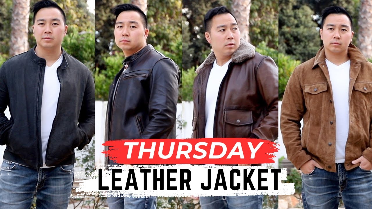 Thursday Leather Jacket Comparison | Racer VS Roadster VS Flight Jacket VS Suede Trucker Jacket