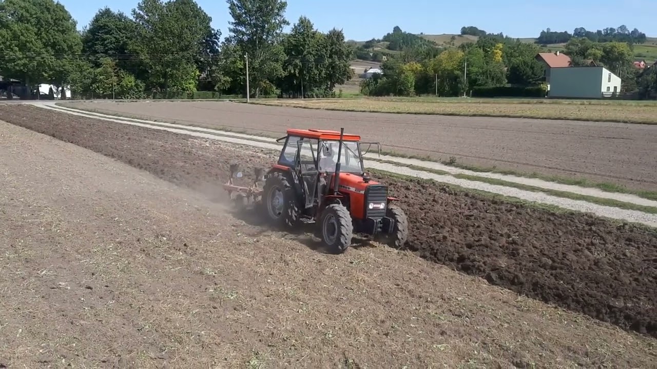 Orka - Ursus 4514 i pług Unia Grudziądz trzy skibowy obrotowy cz.2.