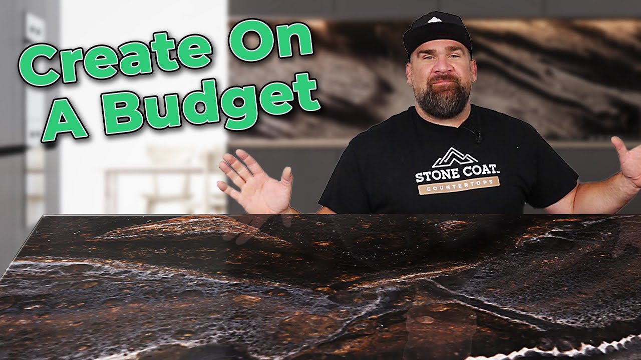 2 Easy Ways to Make Modern Black Countertops