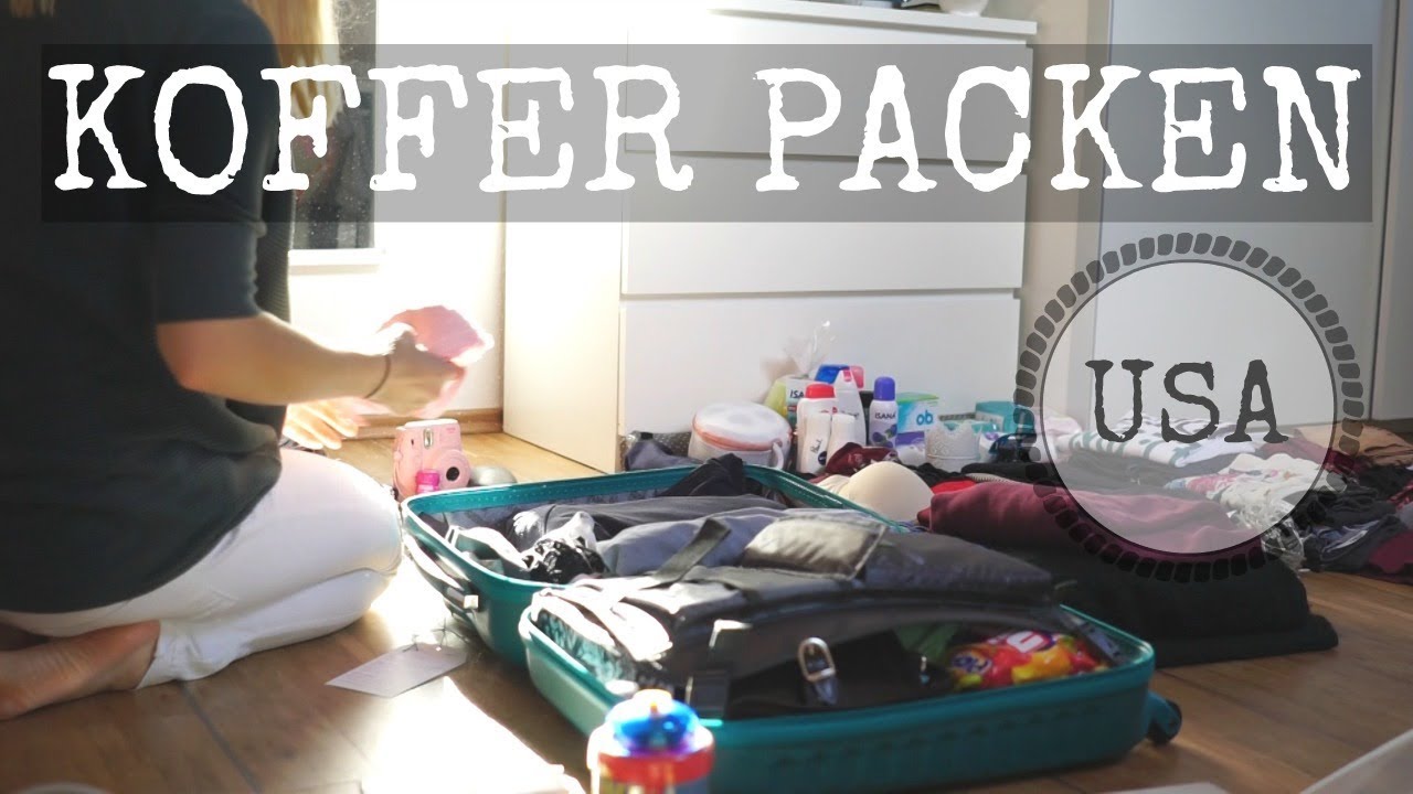 KOFFER PACKEN FÜR 1 JAHR / Au Pair USA / Koffer - Pack - Video / Au Pair Vlog