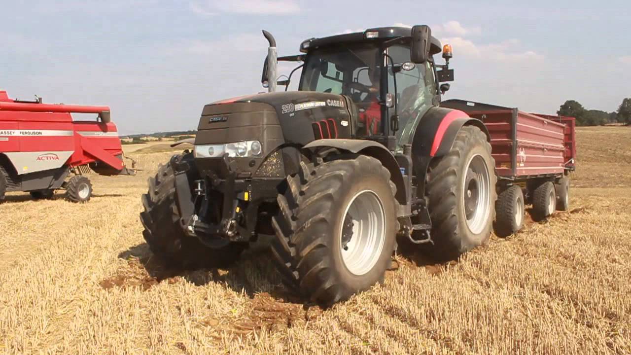 Żniwa 2015   Wyciąganie przyczep 40 ton vs Case PUMA CVX 230