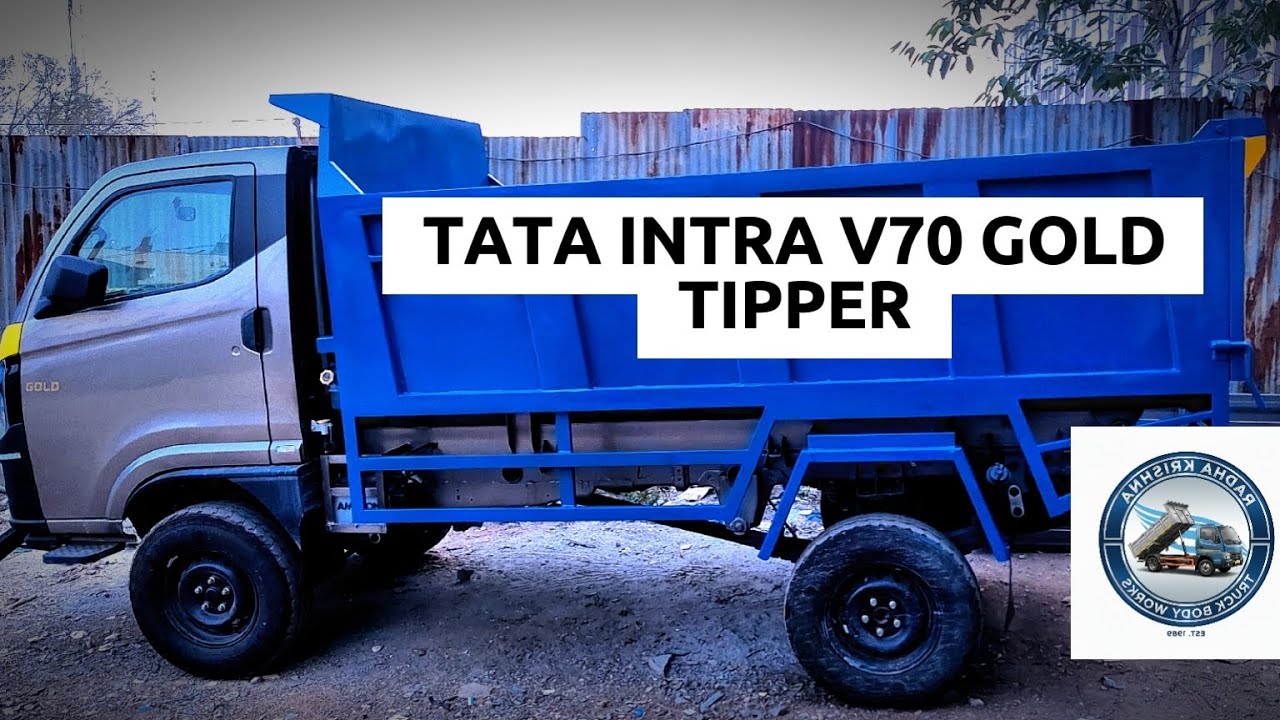 TATA INTRA V70 GOLD TIPPER #automobile #welding #trucking #tipper 