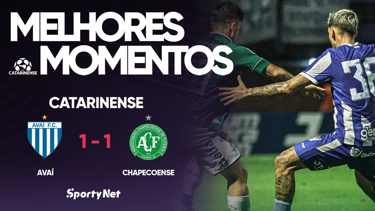 GOLAÇO DO 10 E OPORTUNISMO DOS VISITANTES - Avaí 1x1 Chapecoense - Melhores Momentos - Catarinense