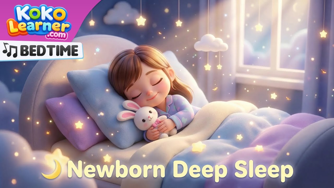 Newborn Deep Sleep 🌙 Gentle Bedtime Lullaby | Baby Sleep Music for Peaceful Nights | Koko Learner