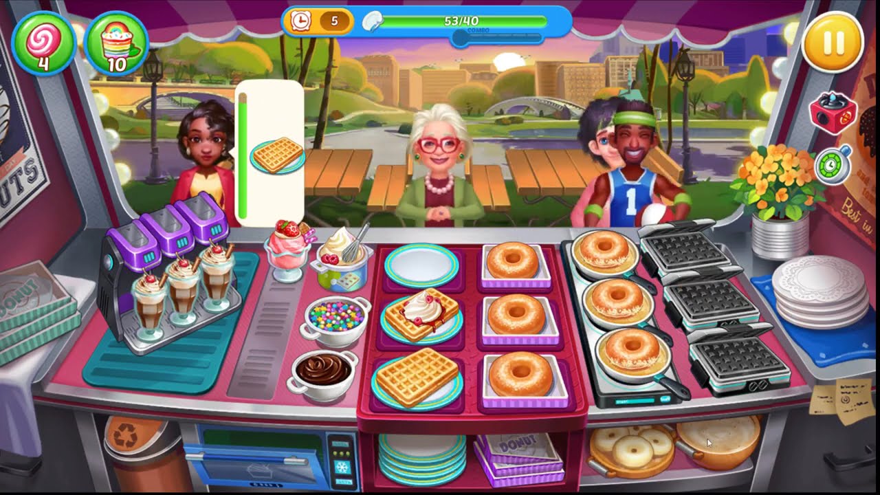 Crazy Chef - Unlimited gold money and diamonds -  Level 37 to 64