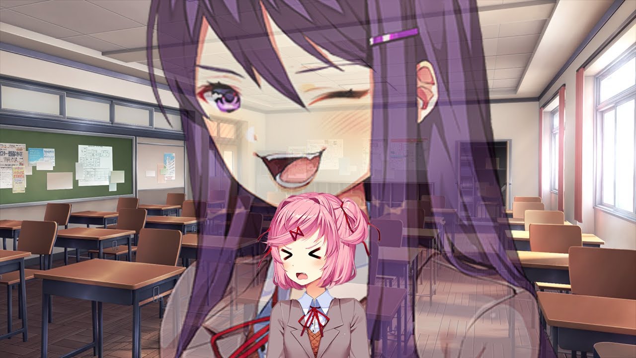 Natsuki and Yuri tell each other a 