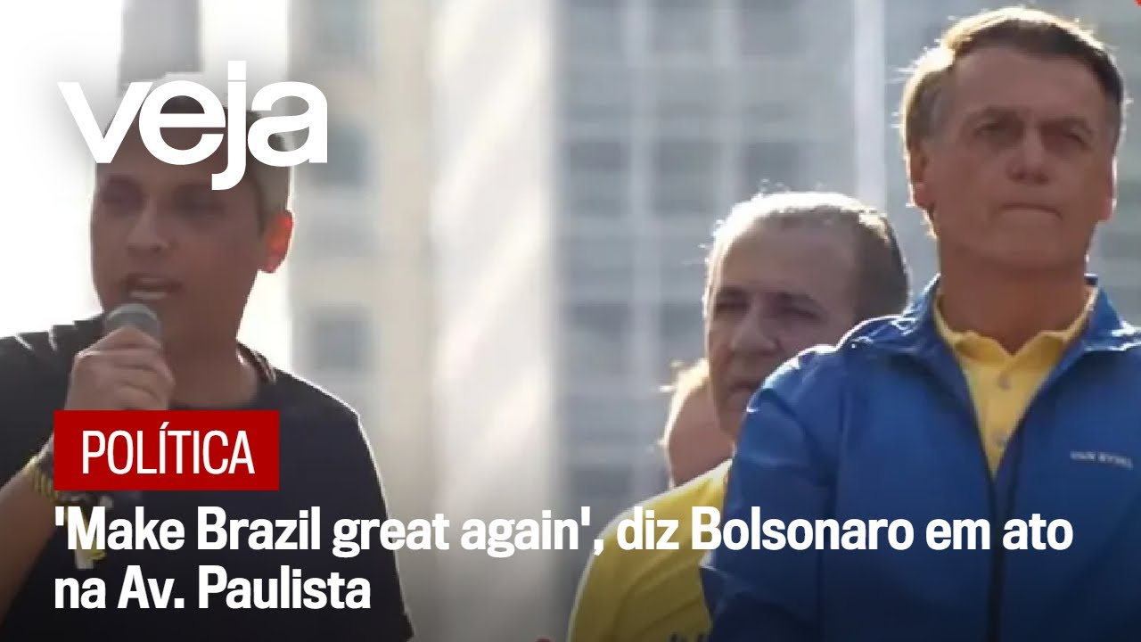 O que Bolsonaro e Gustavo Gayer falaram em inglês em ato na Paulista