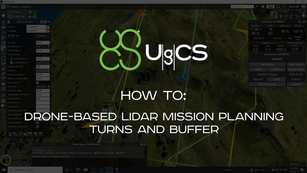 How-To: Drone-based LIDAR missions planning. Part 4/4 Turns and buffer