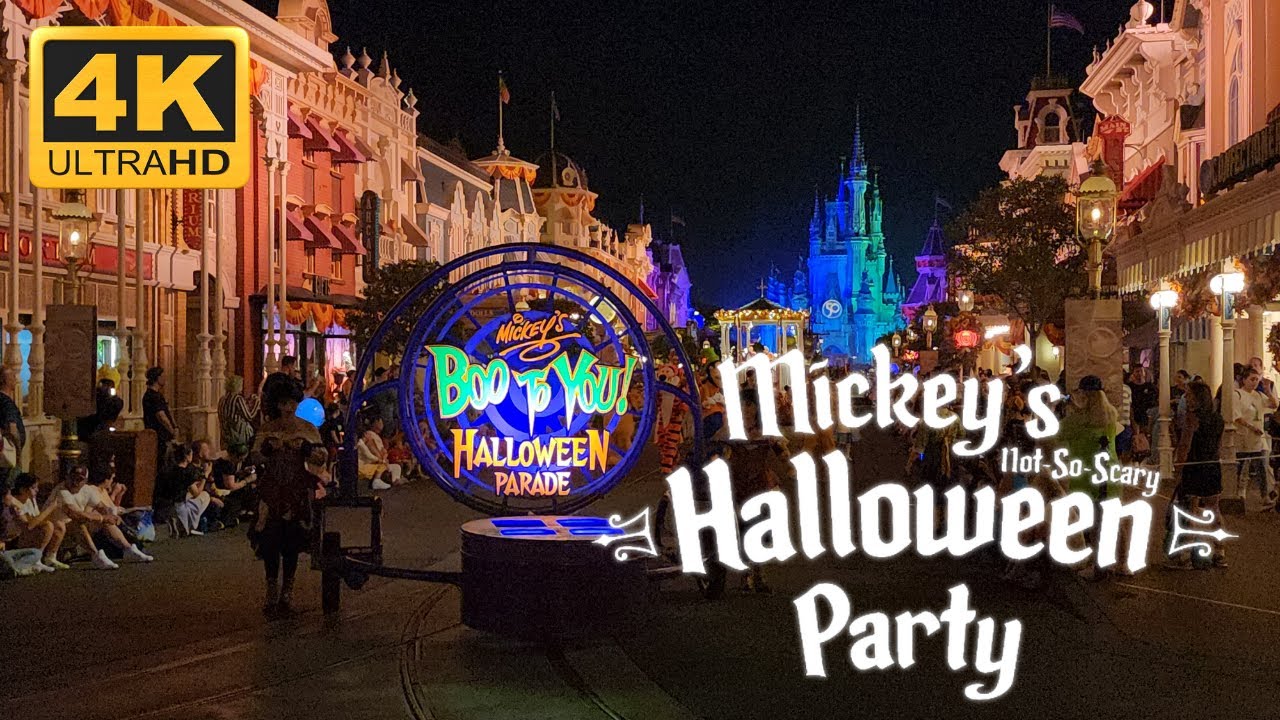 Mickey’s Boo-To-You Parade Amazing View Mickey’s Not-So-Scary Halloween Party 2022  4K