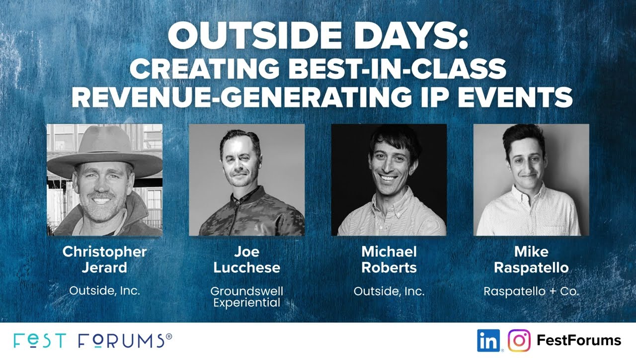 FestForums 2026 Outside Days: Creating Best-in-Class Revenue-Generating IP Events | Feb 11-13, 2026