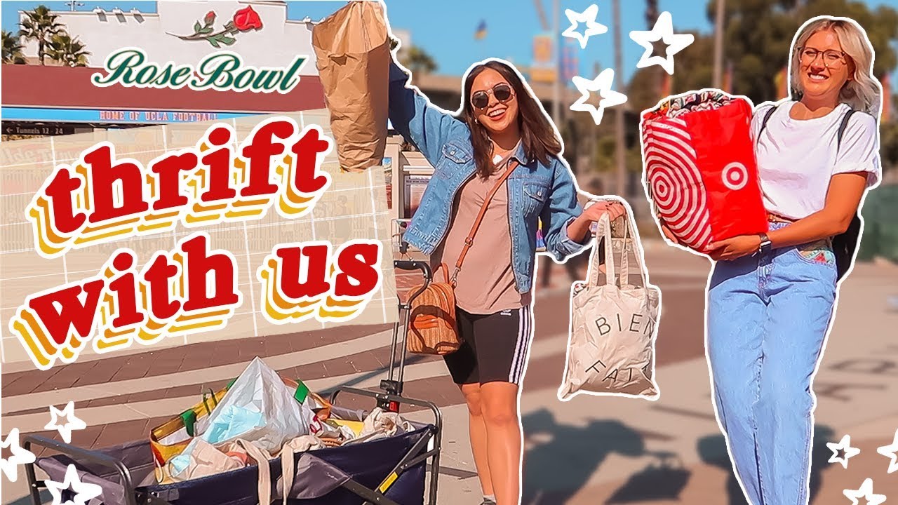 THRIFTING AT THE ROSEBOWL FLEA MARKET + THRIFT HAUL ♡