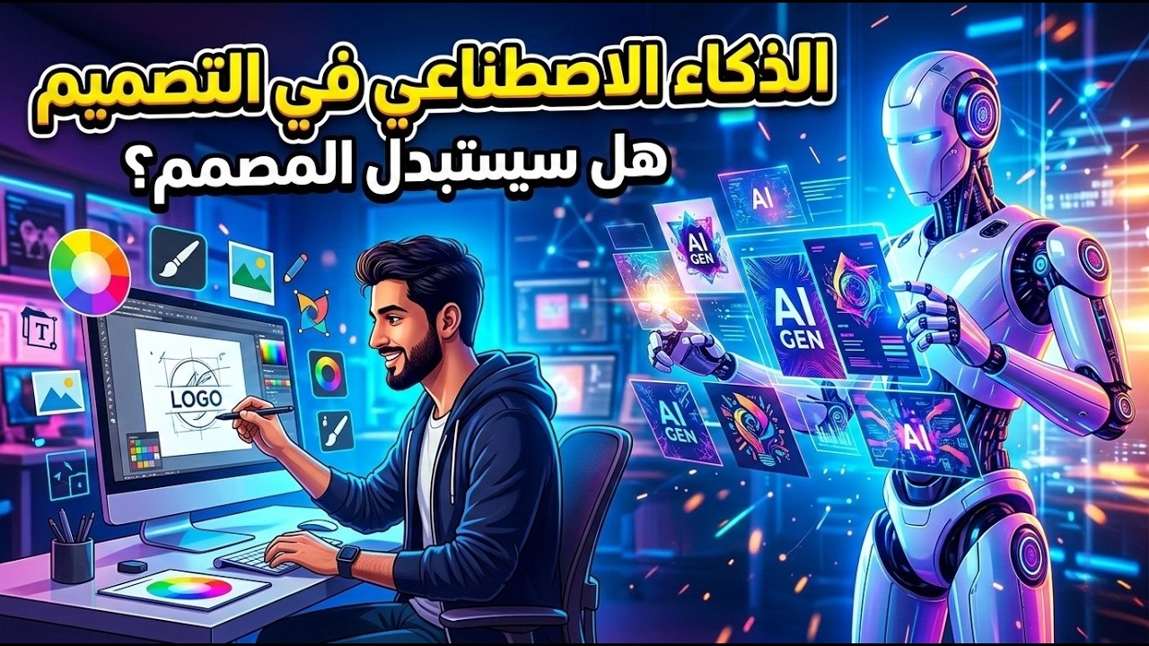 الذكاء الاصطناعي في التصميم الجرافيكي  أفضل أدوات AI للمصممين وهل سيستبدل المصمم؟