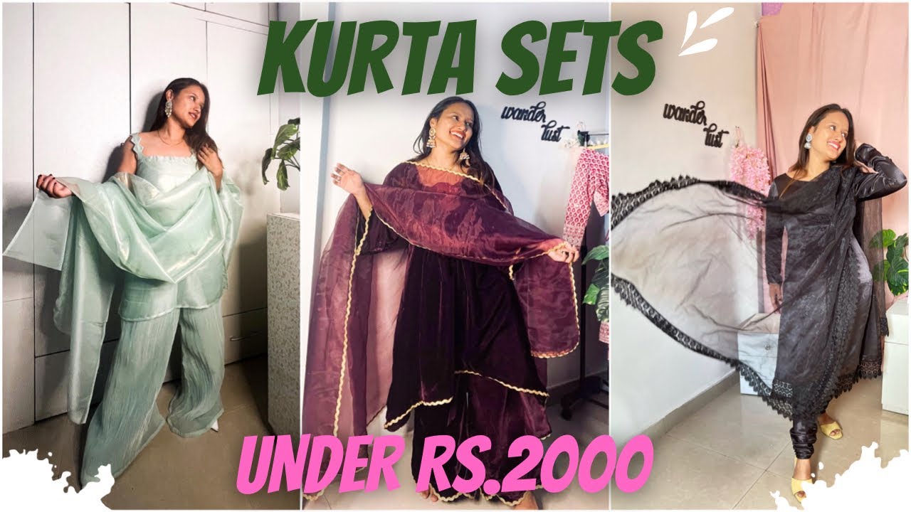 Kurta Sets Under Rs.2000, Wedding Haul Video, Affordable Kurta Sets!