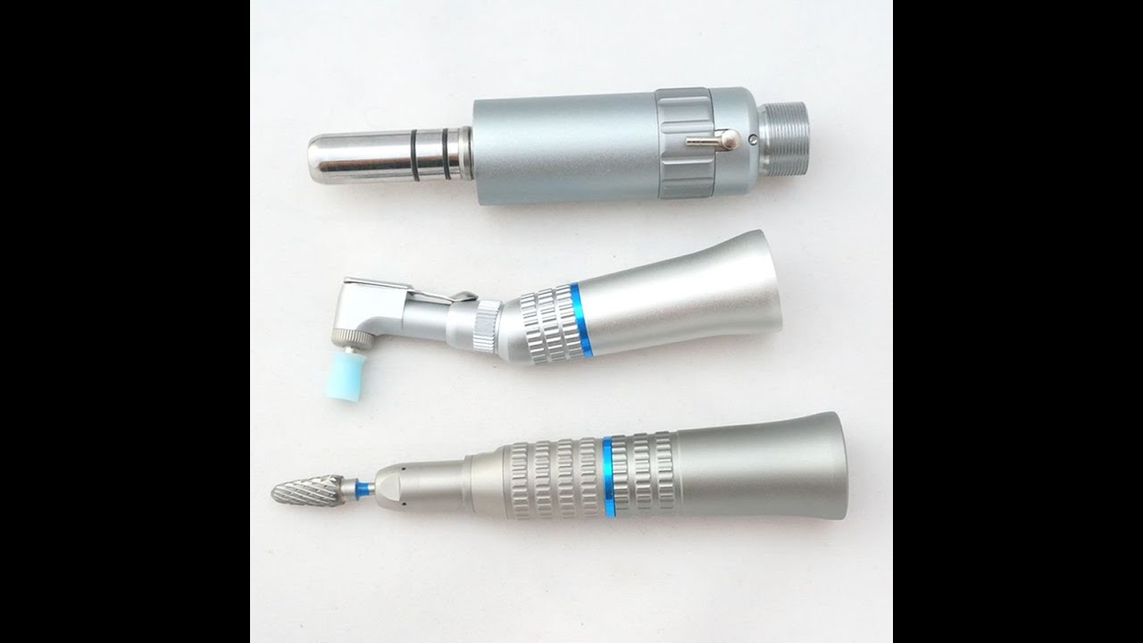 External Water Spray Latch Type Low Speed Handpiece Set, Self-lubricated Function of Air Motor
