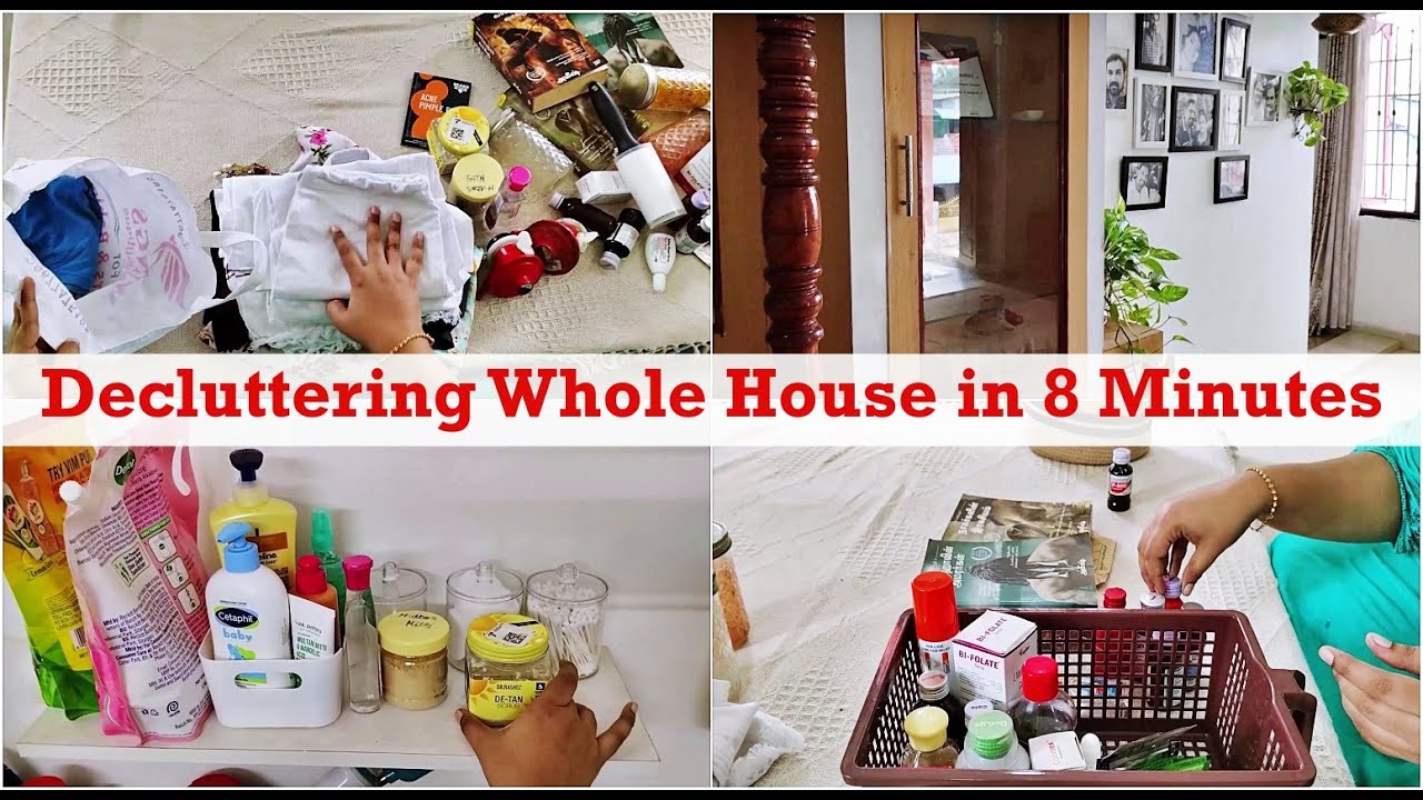 Decluttering Whole House in 8 Minutes (Tamil) | What I do with the Things I declutter | Minimalism