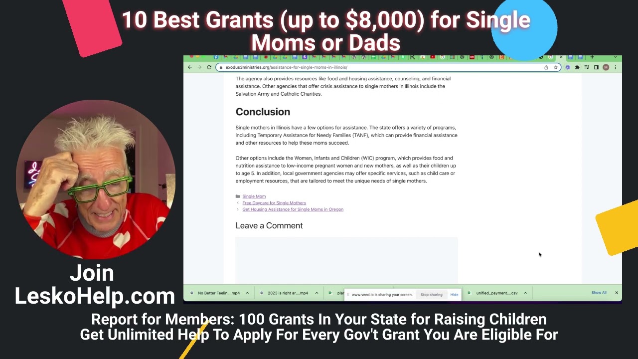 10 Grants Up To $8,000 For Single Moms or Dads