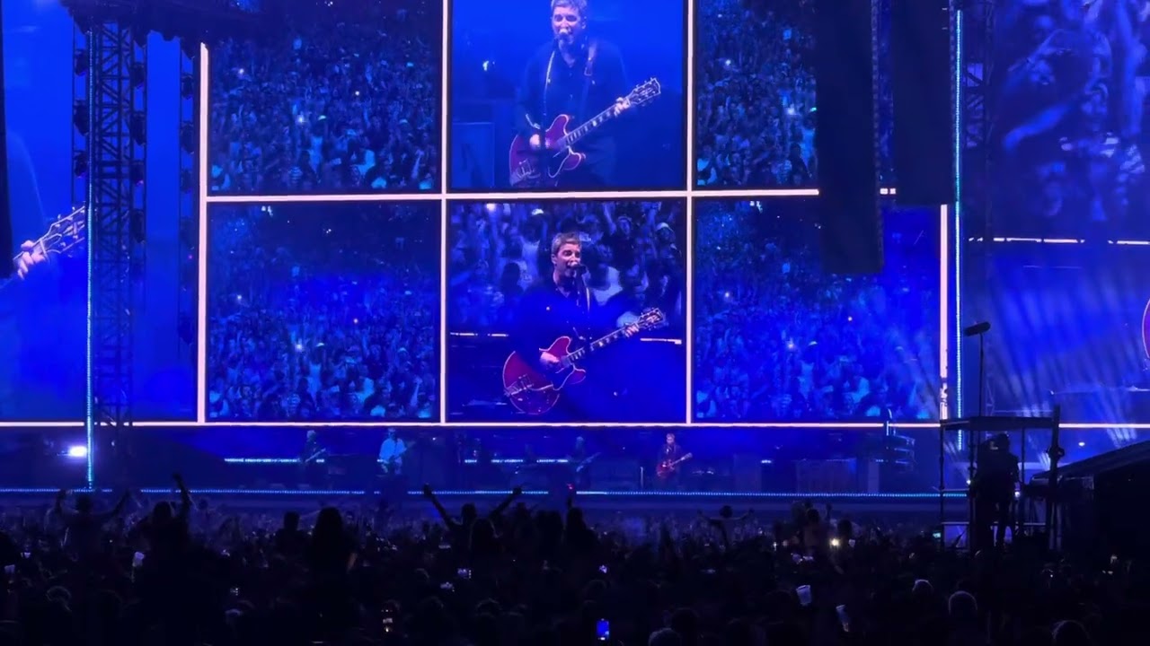 Oasis “Don’t Look Back in Anger” Live 7/5/25. Principality Stadium. Cardiff. Wales.