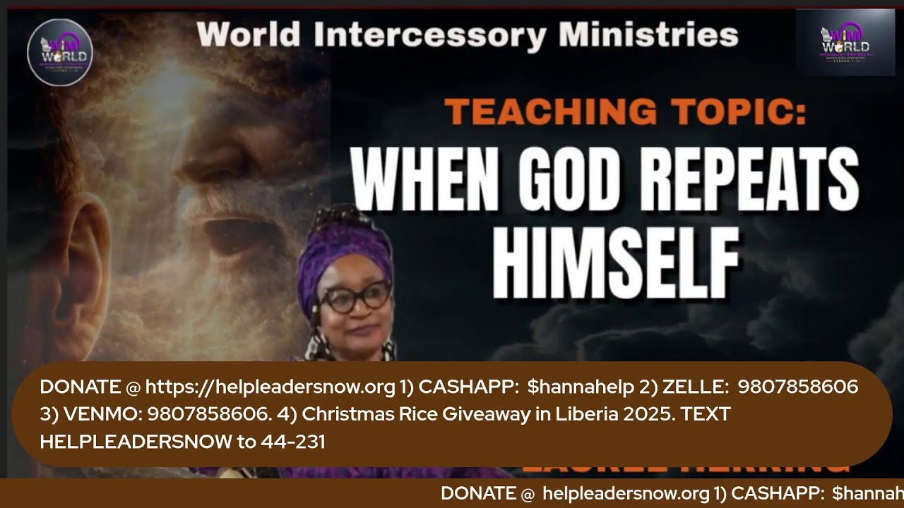 PRAYER FOCUS: Thank You for the Glory That Came.   TEACHING TOPIC: WHEN GOD REPEATS HIMSELF.