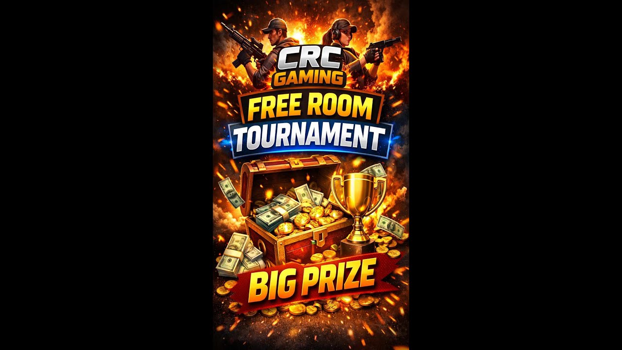 BGMI FREE ROOM TOURNAMENT | BIG PRIZE 🏆 | CRC GAMING