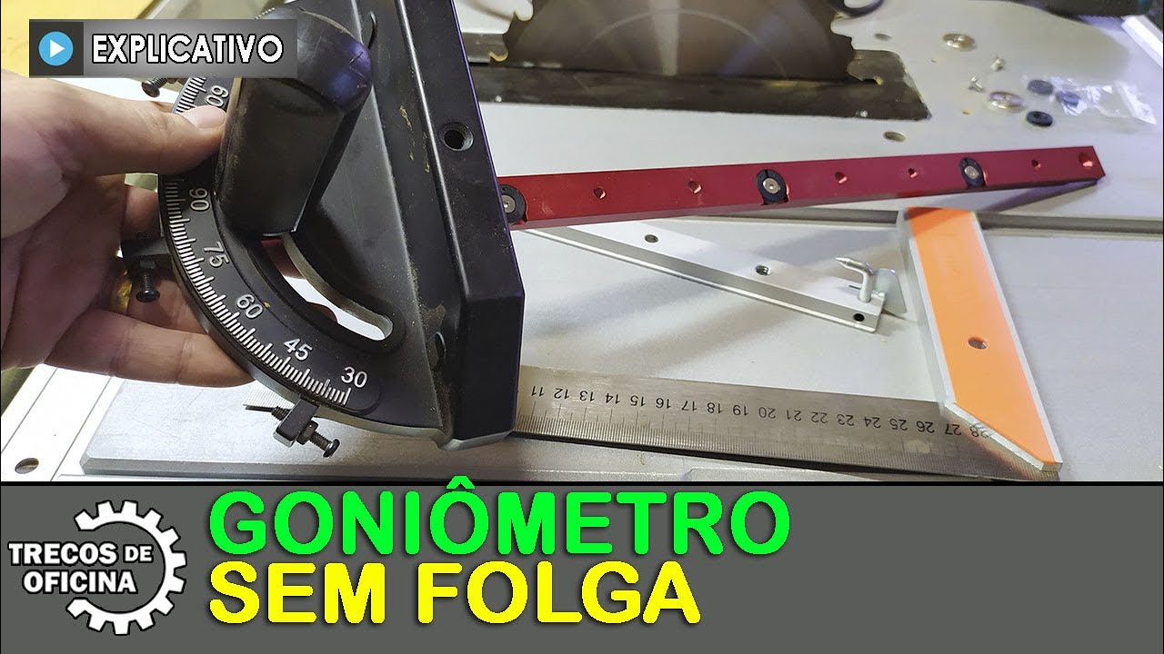 Goniômetro sem folga. SERRA DE BANCADA 100% na sua Marcenaria.