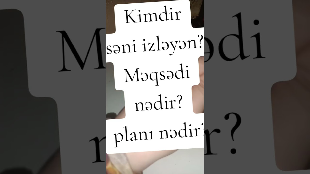 Kimdir səni izləyən, məqsədi nədir? 050-684-97-15 tarot falı 