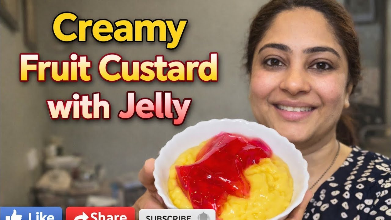Colorful Custard Jelly Dessert | Kids Favourite Sweet
