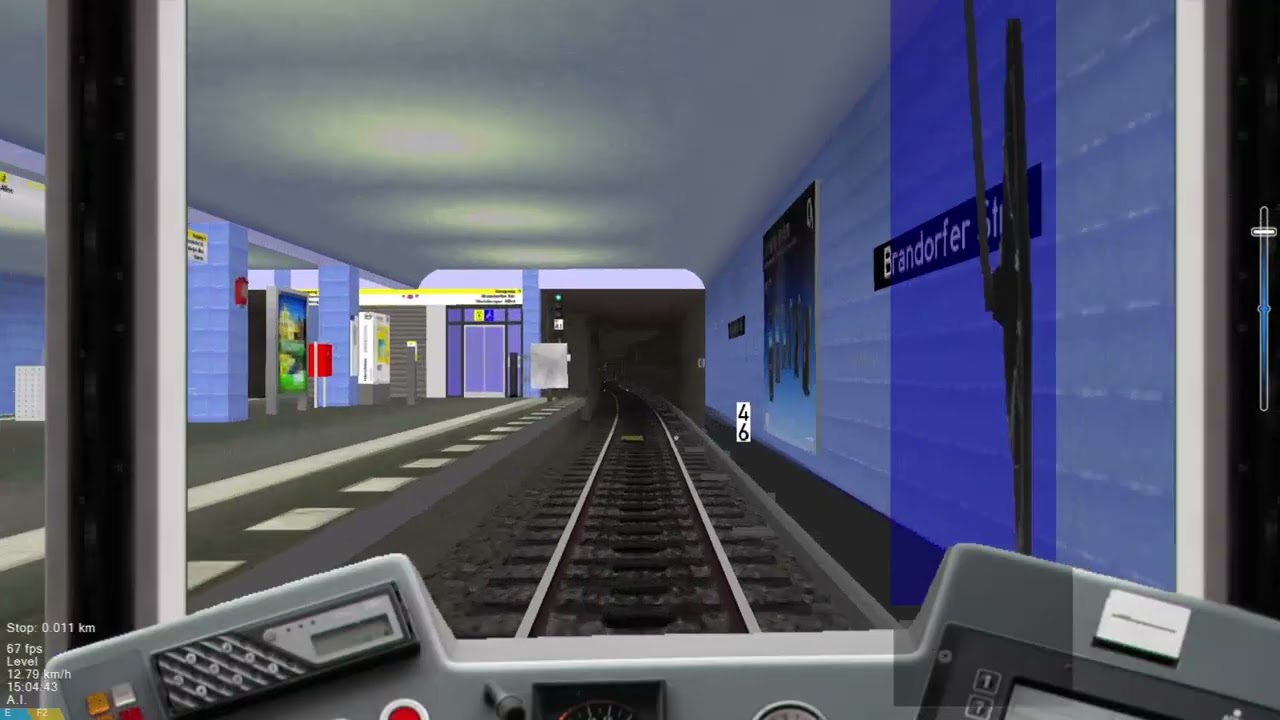 OpenBVE Berlini U-Bahn metró 1-es vonal