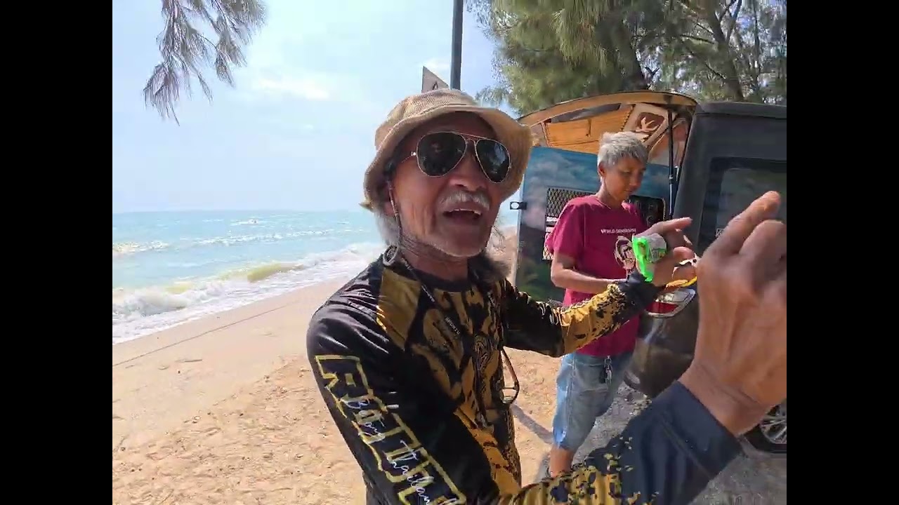 หาดชะอำใต้ เพชรบุรี กางเต็นท์นอนฟรี ครับ