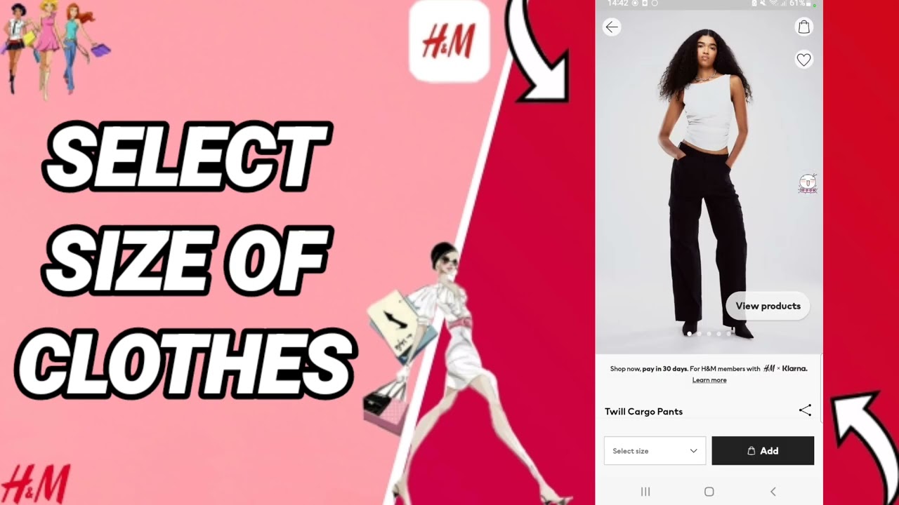 How To Select And Choose Size Of Clothes On H&M-We Love Fashion App
