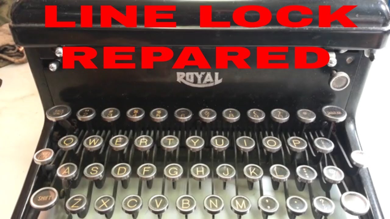 Royal KHM KMM FPE HH KH Manual Typewriter Type Bars Keys Jam Freeze Line Lock Repaired Fix