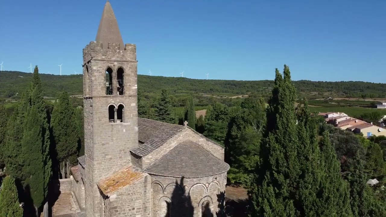 Pouzols Minervois vu du ciel