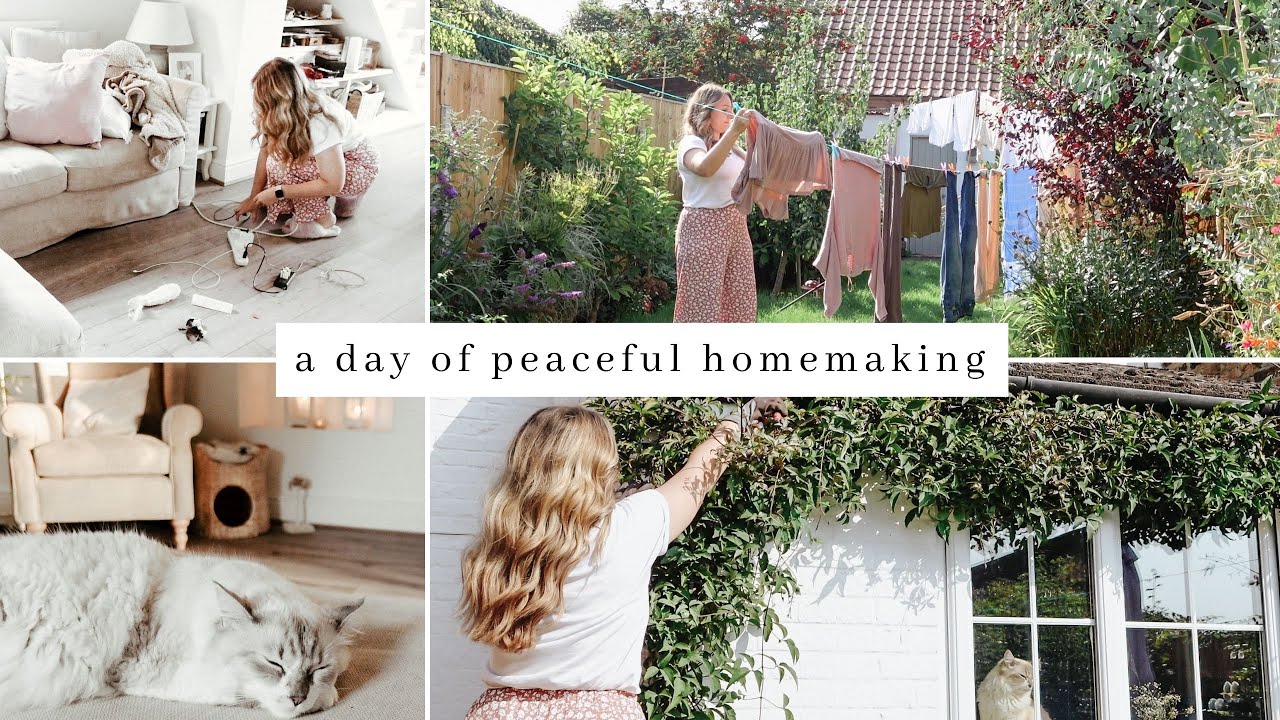 Sunday Reset, A Day Of Peaceful Homemaking & Slow Living · speed cleaning, gardening & evening walk