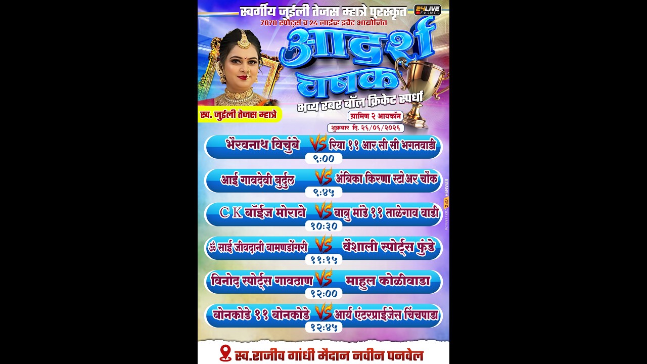2 ICON  || आदर्श चषक -२०२६ ।। RUBBER BALL TOURNAMENT || DAY 2