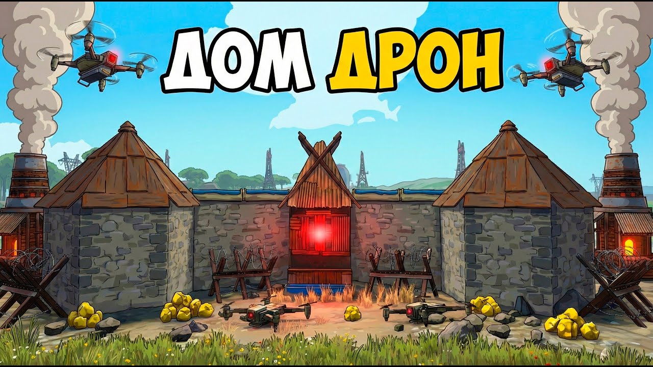 ДОМ ДРОН! ДУО в САМОМ ЛУЧШЕМ МЕСТЕ на КАРТЕ в Раст/Rust!