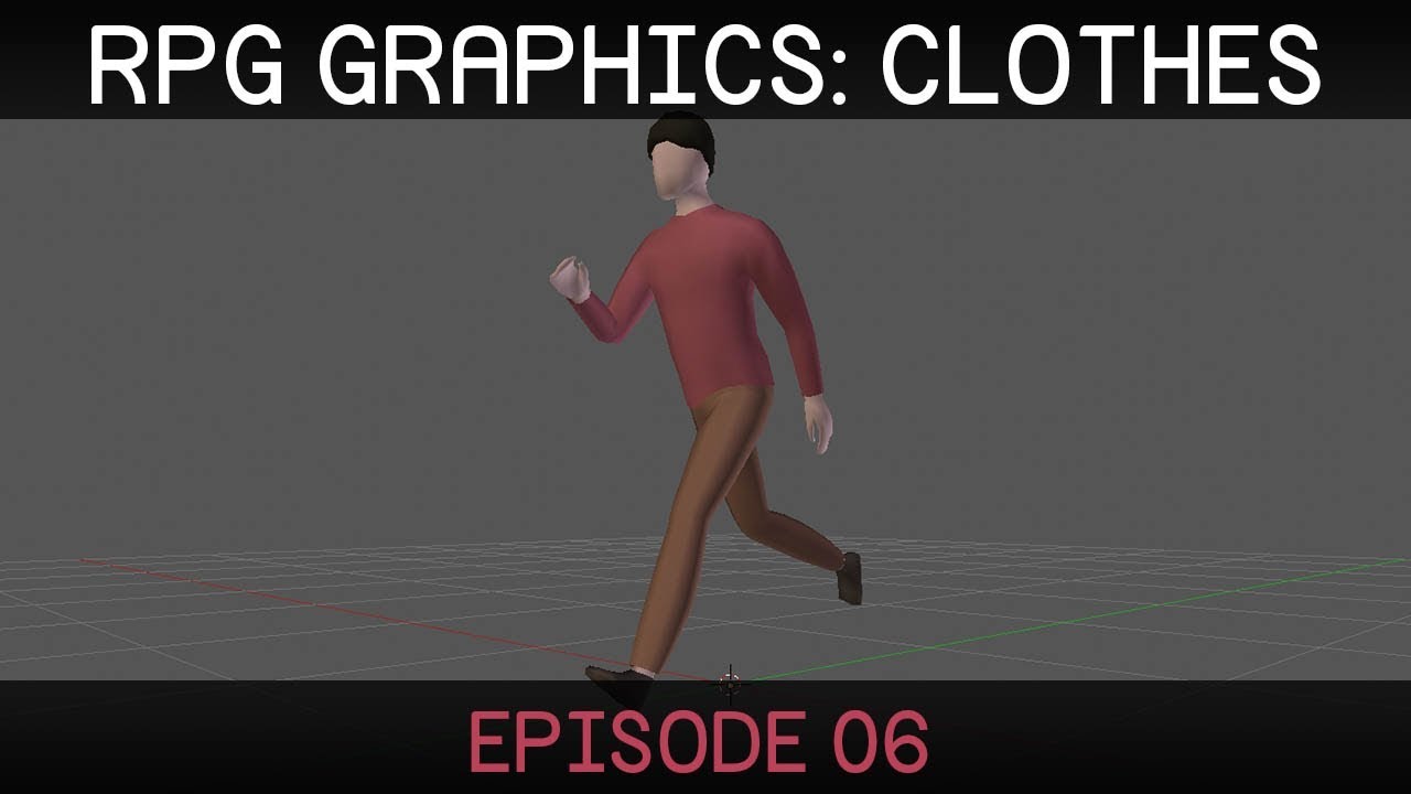 RPG graphics E06: Clothes [Blender]