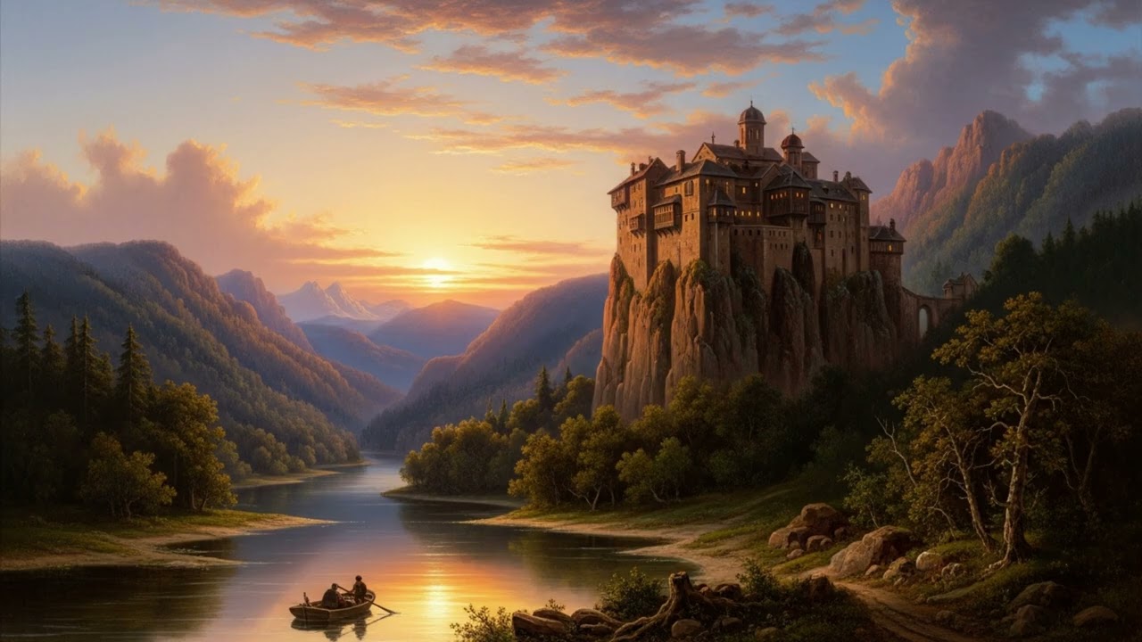 10 HOURS of Hudson River ART TV | Monastery Screensaver | 4K Resolution Ambient Art