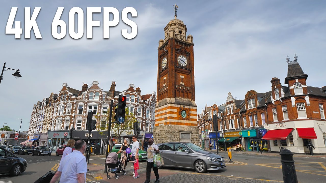 Walking in Spring in Crouch End, London, UK