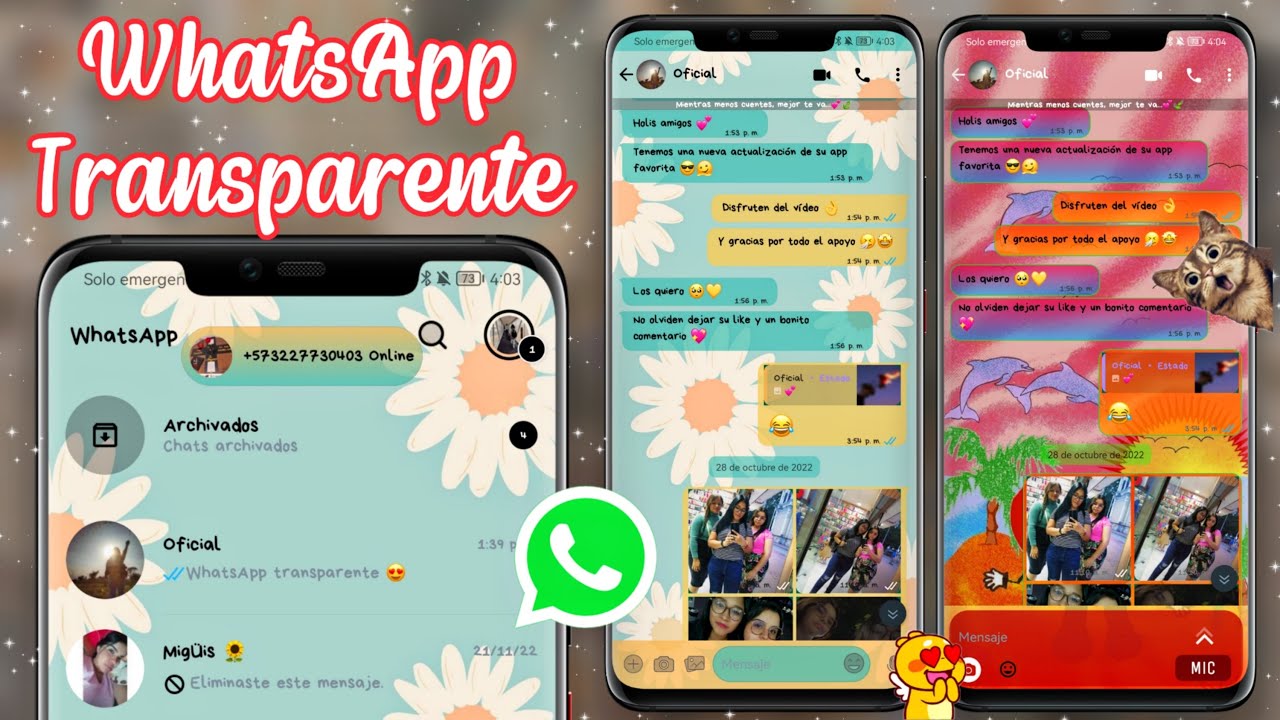 WhatsApp TRANSPARENTE 2022 🔥