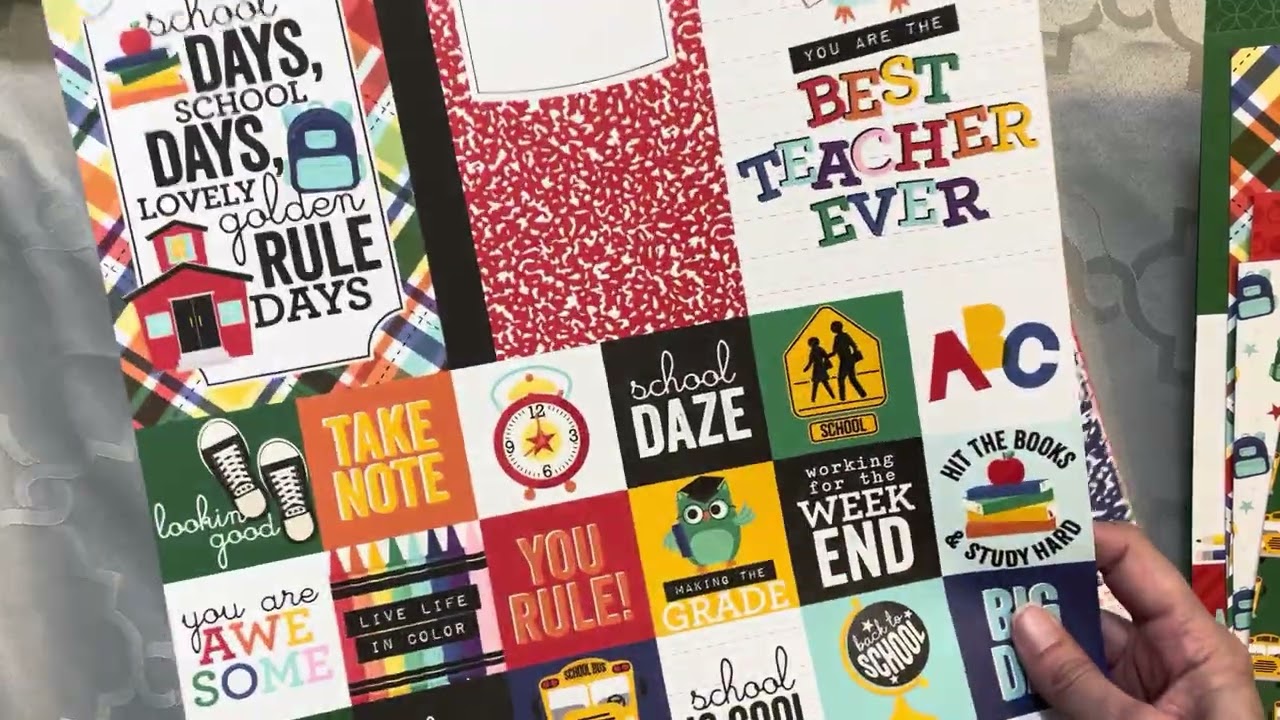 Echo Park Off To School Scrapbooking Kit