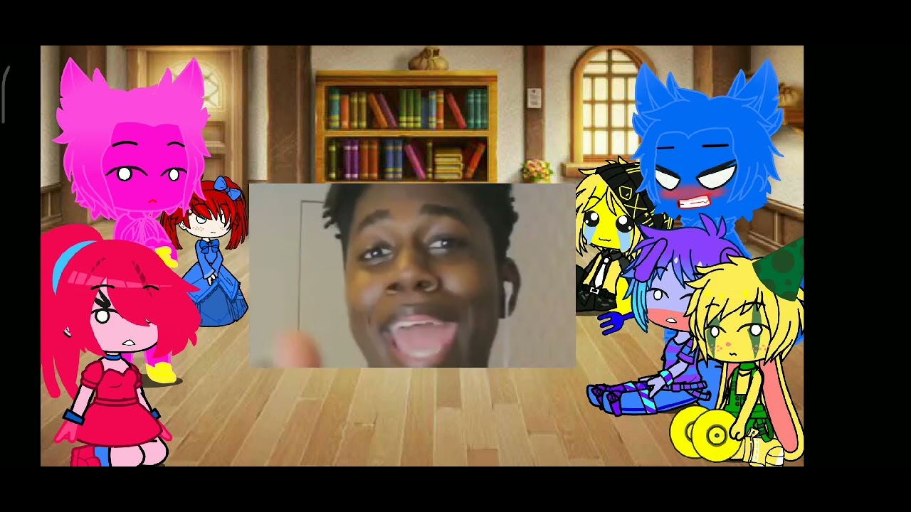 🔵Poppy playtime reagindo ao huggy wuggy e do bem e posso provar😂⚫