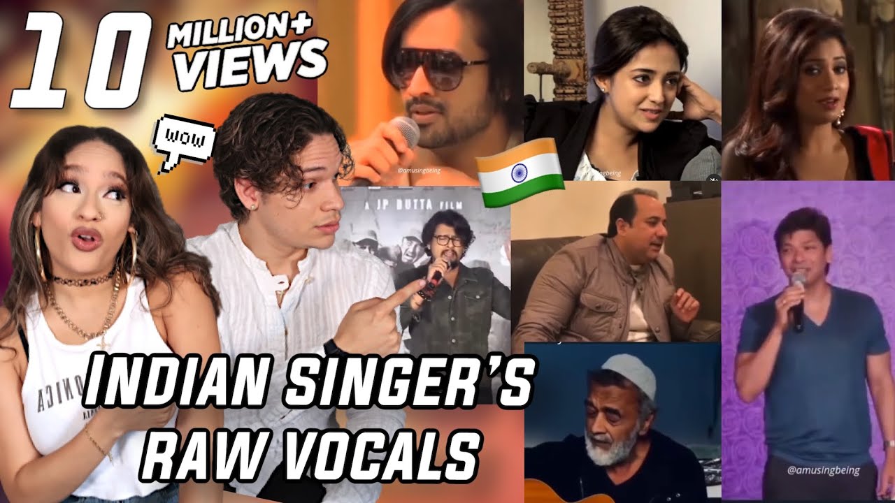 Waleska & Efra react to Famous Indian Singers Acapella!