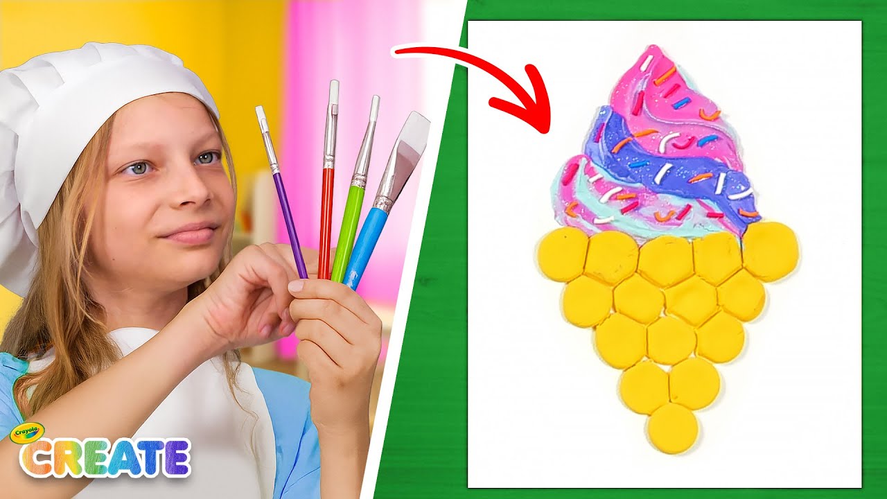 Art Challenge: Crayons, Glitter & Model Magic Fun!