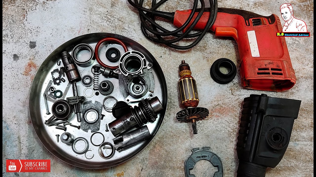 26 mm hammer drill machine repair full bangla video part 1 (Raju Sikder)