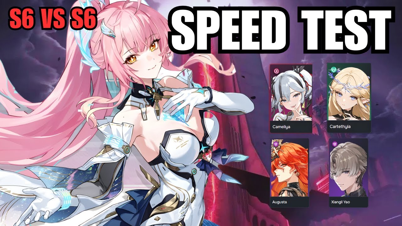 S6 Aemeath Solo Hologram Speed Test vs 4 S6 Characters