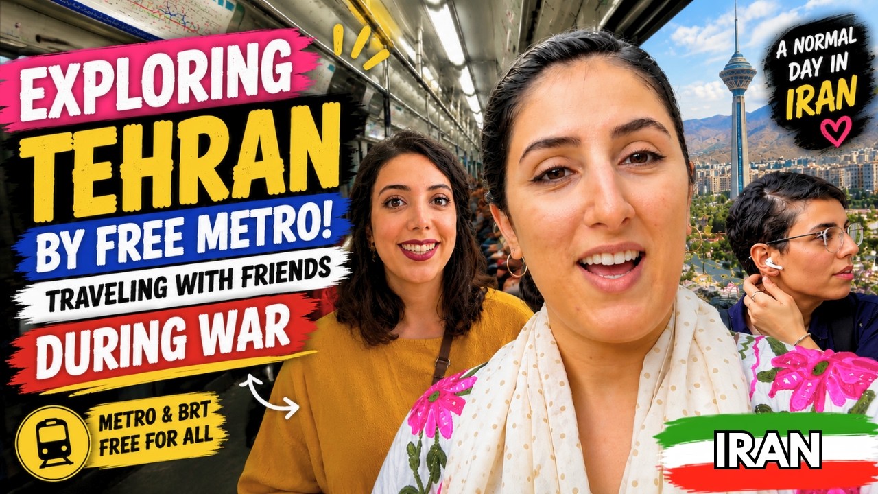FREE Metro in Iran?! 🇮🇷 Exploring Tehran with Friends | Iran Vlogs