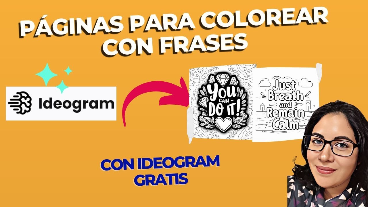 Creando P&aacute;ginas para Colorear con Frases usando Ideogram AI - Libros para colorear para Amazon KDP