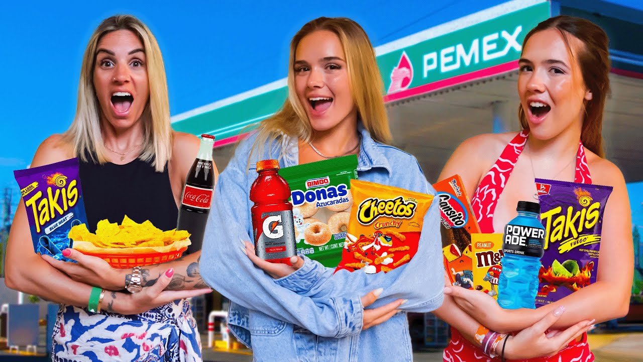 Only Eating MEXICAN Gas Station Food for 24 Hours! 🇲🇽
