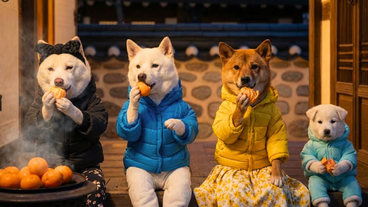 겨울밤, 난로위 따뜻한 귤
