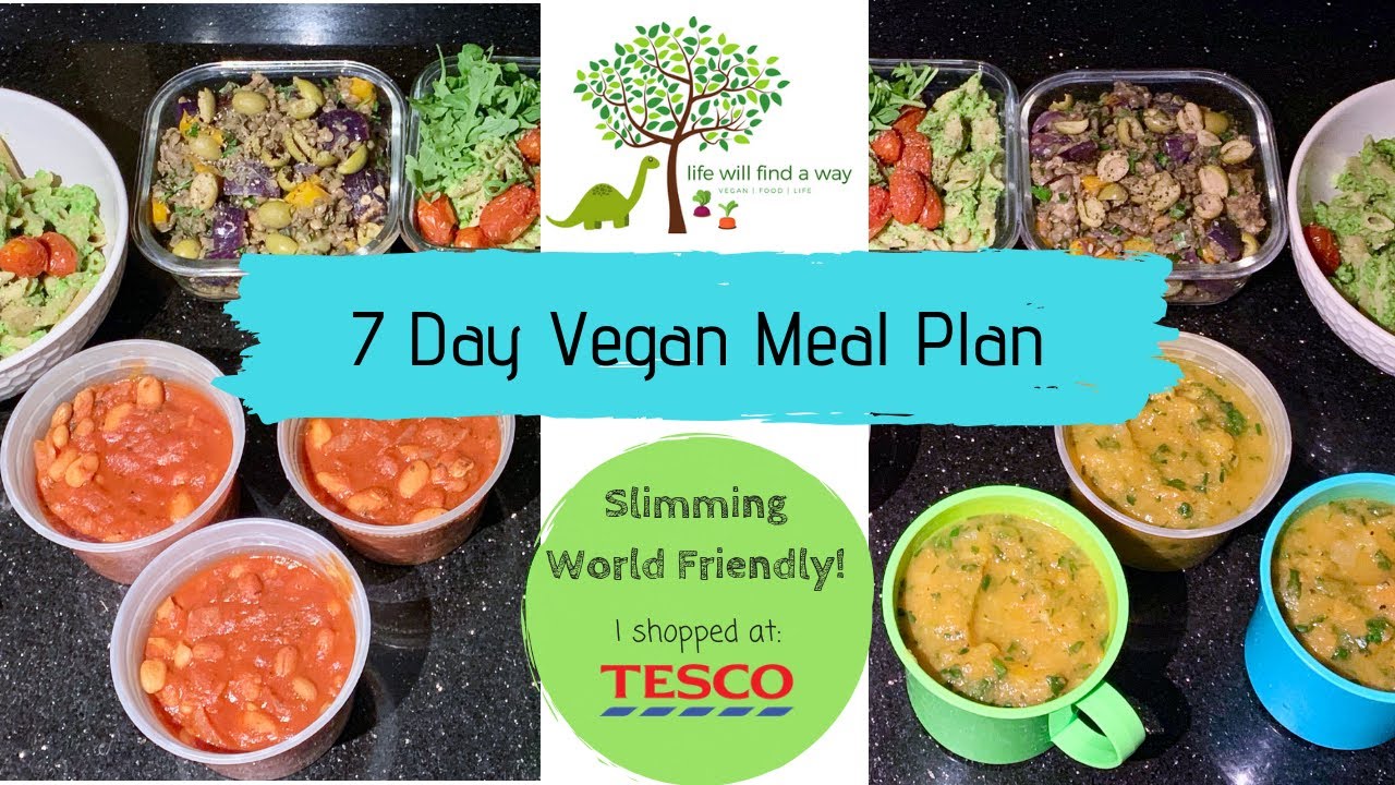 7-дневный план веганского питания | Slimming World Friendly | Tesco Shop £35