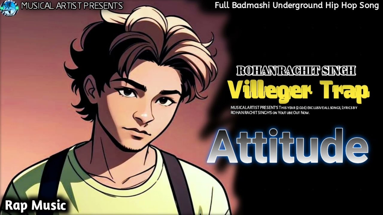 ATTITUDE: Full Badmashi Rap Song| ROHAN RACHIT SINGH'S| Album "VILLEGER TRAP" Hindi Hip Hop Music 